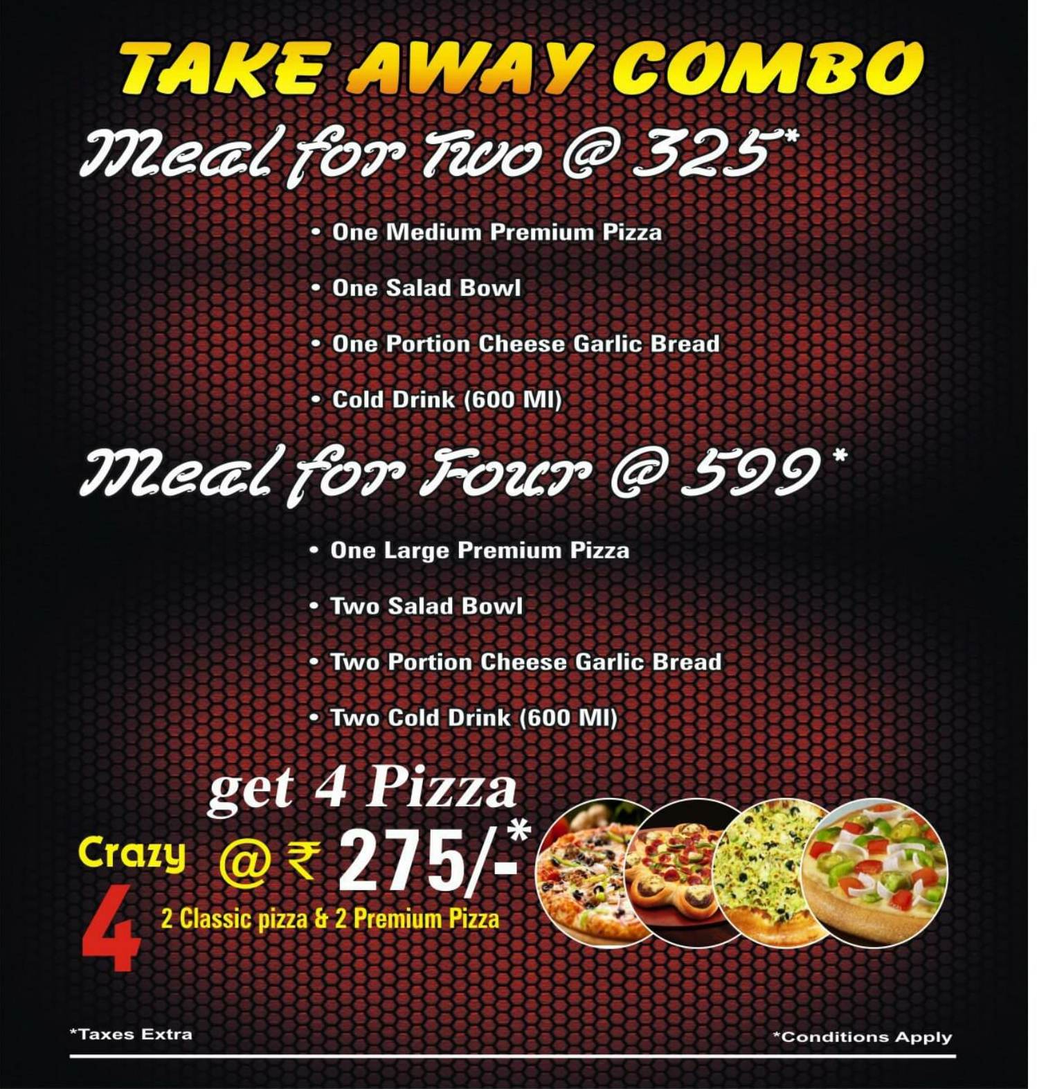 Udaipur Menu Pizza Burst